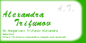 alexandra trifunov business card